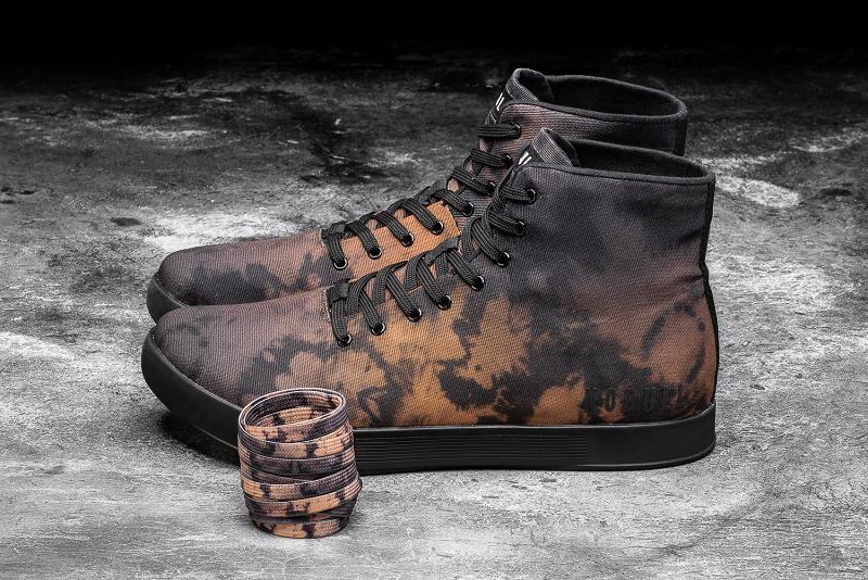 Black Nobull High-Top Toffee Tie-Dye Canvas Women's Trainers | CA N2027W